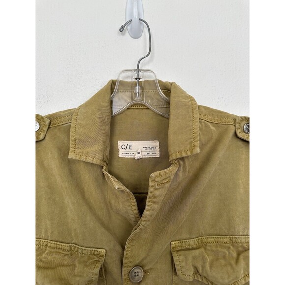 Current/Elliott Endure Military Jacket Green Buttons Pockets Army Green Small - Picture 3 of 8